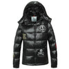 Skulls Patched Quilted Down Jacket