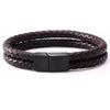 Double Cord Leather Bracelet