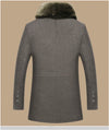 Wool Coat With Fur Collar