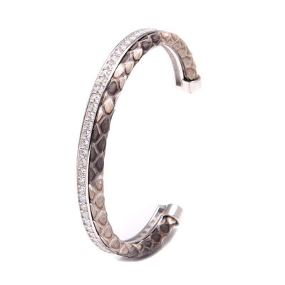 Alanaya Python Leather Bracelet