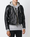 Monroe Hooded Biker Jacket