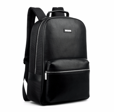 Embossed Mesh Jet Black Backpack