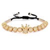 King Diamante 24K Gold Plated Bracelet