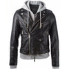 Monroe Hooded Biker Jacket