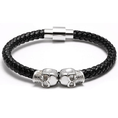 Craneo Luxo Nappa Leather Bracelet