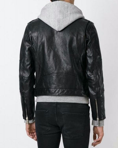 Monroe Hooded Biker Jacket