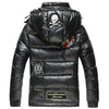 Skulls Patched Quilted Down Jacket