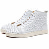 Blanco Spikes High Top Leather Shoes