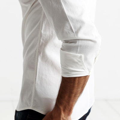 Button White Slim Fit Shirt