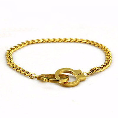 Hand Cuff 24K Gold Plated Bracelet