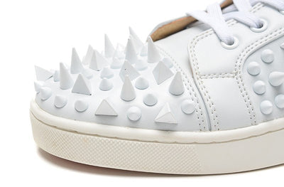 Blanco Spikes High Top Leather Shoes