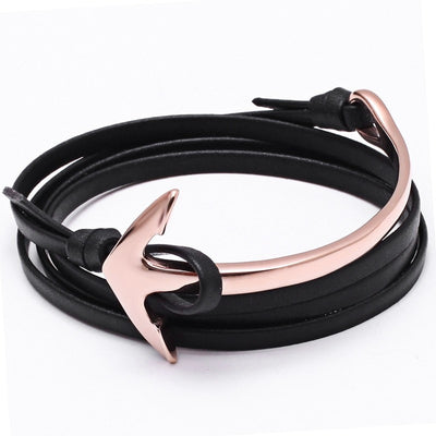 L'Anchor Leather Bracelet