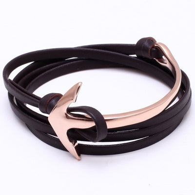 L'Anchor Leather Bracelet