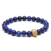 Manasú 24K Gold Plated Skull Bracelet