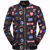 Skull Print Slim Fit Jacket