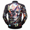 Splash Skull Quilted Jacket