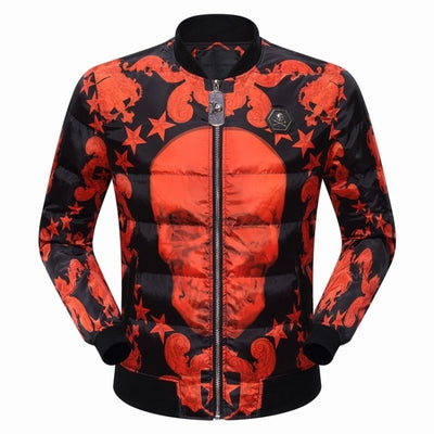 Splash Skull Quilted Jacket