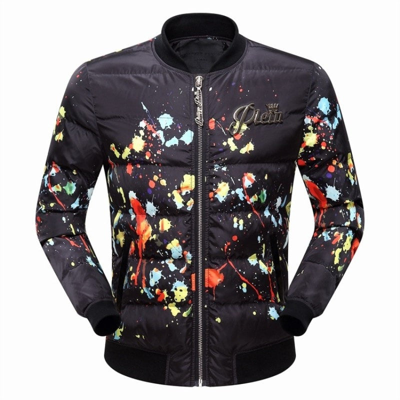 Splash Skull Quilted Jacket