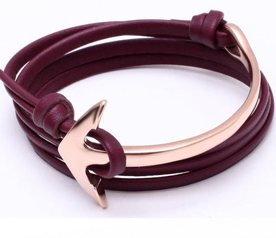 L'Anchor Leather Bracelet