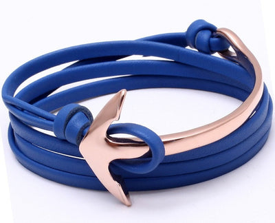 L'Anchor Leather Bracelet