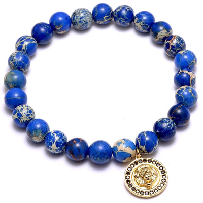 Razzuro Blue Beaded Bracelet