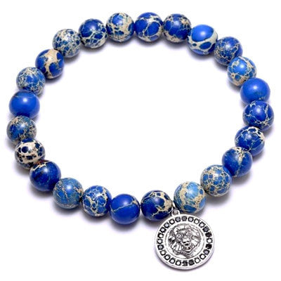 Razzuro Blue Beaded Bracelet