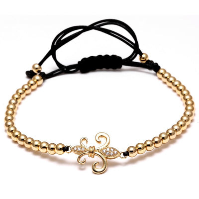 Florenza 24K Gold Plated Macrame Bracelet