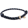 Double Rope 24K Gold Plated Skull Bracelet