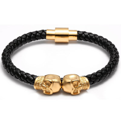 Craneo Luxo Nappa Leather Bracelet