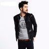 Faux Leather Slim Fit Jacket