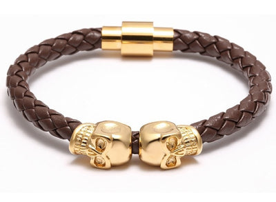 Craneo Luxo Nappa Leather Bracelet