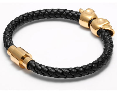 Craneo Luxo Nappa Leather Bracelet