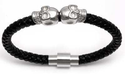 Craneo Luxo Nappa Leather Bracelet