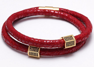 Chandeau Tet Leather Bracelet