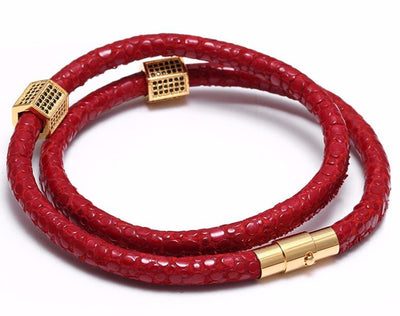 Chandeau Tet Leather Bracelet