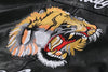 Faux Leather Embroidered Tiger Jacket