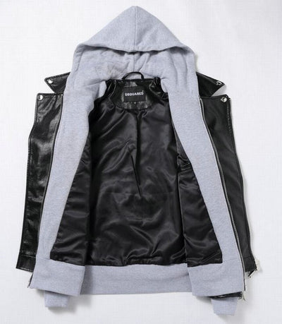 Monroe Hooded Biker Jacket